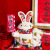 Le Meow Rabbit New Year Gift Home Living Room Decoration Decoration Gift Creative Ceramic Zodiac Rabbit Saving Pot