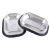 Pet Supplies Amazon New Large 304 Stainless Steel Bowl for Pet Square Dog Bowl Non-Slip Dog Basin Wholesale
