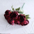 Head Burgundy Roses Bunch Artificial Flowers Western Rose Wedding Decoration 11 Color Peony Fake Flower Simulation Flowe