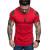 Foreign Trade Men's Clothing Casual Sports T-shirt Men's Shirt Sparkling Style T-shirt Crew Neck Cotton Solid Color Short-Sleeved Shirt