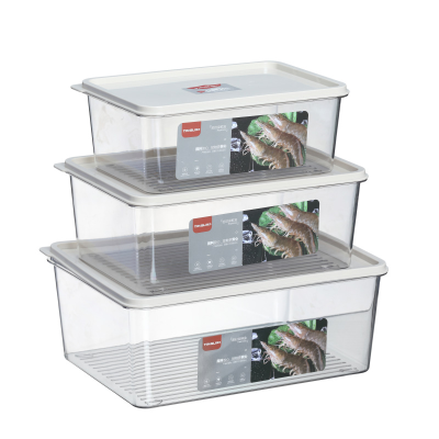 Transparent Pet Refrigerator Dedicated Fresh-Keeping Box Vegetable Fruit Egg Storage Box Kitchen Storage Box Wholesale