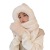 2021winter New Plush Hat Reversible Gloves Hat Scarf Integrated Three-Piece Thickened Warm