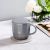 Individual Porcelain Mug with Cover Spoon Creative Cup Household Coffee Cup Men's and Women's Tea Cups for Couple Breakfast Drinking Cup