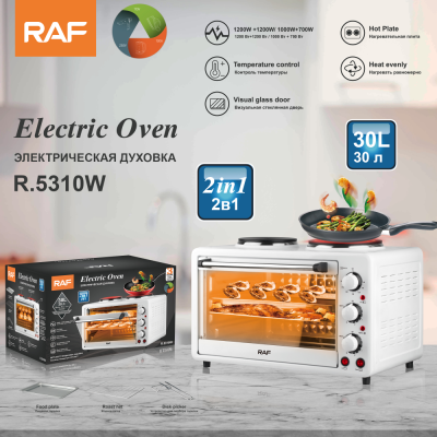 Electric Oven European Standard Multi-Functional Household Large Capacity Double Burner Automatic Intelligent Oven Deep-Fried Pot R.5310