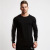 Foreign Trade Fitness Sports Long-Sleeved T-shirt Foreign Trade Men's Autumn Leisure Long-Sleeved Slim-Fit Export