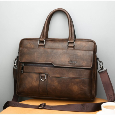 Foreign Trade Cross-Border 2022 New European and American Tote for Men Business Briefcase Men's PU Leather Shoulder Crossbody Computer Bag