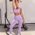 Foreign Trade New Seamless Quick-Drying Workout Clothes Spaghetti Strap Bra Trousers Two-Piece Running Sportswear Yoga Suit