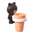 Toilet Adhesive Toothbrush Cup Student Dormitory Toothbrush Rack Cute Bear Children Tooth Brushing Cup