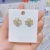 Korean Style Four-Leaf Petal Opal Small Ear Studs 2021new Sterling Silver Needle Elegant and Simple Earrings