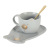 Coffee Cup Set Good-looking Cup British Afternoon Tea Cup and Saucer High-End Ear Hanging Coffee Set Household