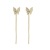 Short Butterfly Elegant Ear Threads 2022 New Internet Celebrity High Sense Small and Simple All-Matching Design Earrings