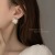 Geometric Square Mermaid Pearl Ear Clip Sterling Silver Needle 2022 New Temperament Wild Design Earrings