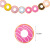Cross-Border Party Spot Donut Party Decoration Hanging Flag Decorative Flag Small Power Strip Donut Spiral Ornaments
