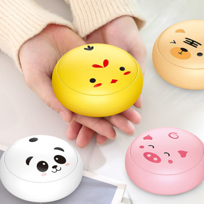 New Steamer Molten Lava Bun Charging Hand Warmer Cartoon Cute Pet Pig Heating Pad USB Charging Handheld Hand Warmer