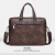 Foreign Trade Cross-Border 2022 New European and American Tote for Men Business Briefcase Men's PU Leather Shoulder Crossbody Computer Bag