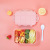 Factory Cute Cartoon Children's Lunch Box Square Student Divided Lunch Box Clean Sealed Box Crisper with Spoon