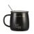 Men's and Women's Couple's Cups Cup Set Trendy Couple Unisex Household Milk Coffee Cup Tea Cup Black and White Ceramic Cup Cup