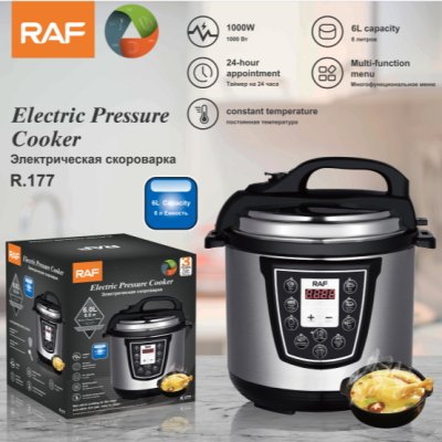 Electric Pressure Cooker Household Multi-Function Rice Cooker Stew Soup Open Lid Juice Can Be Reserved Rice Cooker Pressure Cooker 6L R.177