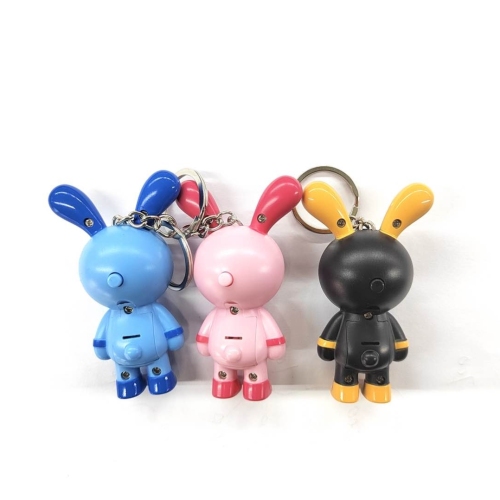 2022 New Rabbit Subnet Red Sunset Light Rabbit Lamp Keychain 2023 Rabbit Year Zodiac Products