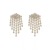 Full-Jeweled Stud Earrings Eardrops Sterling Silver Needle Online Influencer Refined Simple and Personalized Earrings