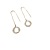 2022 New Fashion Long Circle Hanging Earrings Korean Style Temperamental Minority Design Versatile High-Grade Earrings