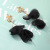 Korean Fashion Simple Mesh Fabric Earrings Women's Irregular Flower Trend Internet Celebrity Female Stud Earrings