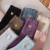 Autumn and Winter New Casual Coral Fleece Female Middle Tube Socks Thickened Room Socks Ladies Embroidery Love Microfiber Socks