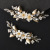 Bridal Wedding Accessories Orange Crystal Pearl Flower Shape High Heels Decoration Wedding Shoes Removable Shoe Buckle