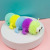 Stall New Exotic Decompression Flash Five-Section Caterpillar Squeezing Toy Convex Eye Caterpillar Lala Le Decompression Toy