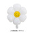 Korean Style Daisy Aluminum Balloon White Smiling Face Chrysanthemum Aluminum Foil Balloon Birthday Photo Props Plumeria Rubra Balloon