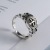 S925 Thai Silver Nordic Shield Cross Ring Boys European and American Retro Punk Rock Wide Pasta Ring Silver Jewelry