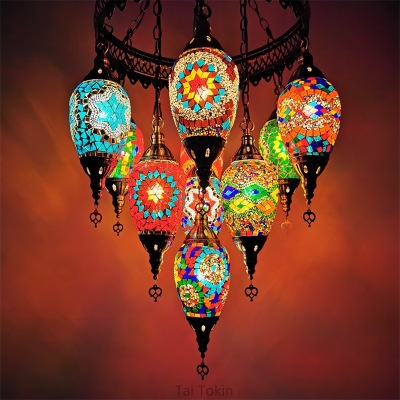 Turkish Handmade Chandelier Retro Exotic Living Room Bedroom Special Dining Room Hotel Homestay Bar Hot Pot Restaurant Chandelier