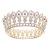 Baroque Light Luxury Hair Accessories Bridal Wedding Dress Updo Hair Accessories Alloy Rhinestone Crown Full round Crown