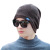 Autumn Five-Pointed Star Toque Personality Trend Knitting Sleeve Cap Thermal and Windproof Wool Hat Factory Direct Sales