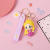 American Epoxy Princess Series Keychain Girl Car Key Chain Mermaid Snow White Princess Bag Package Pendant
