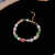 Net Red Same Pearl Bracelet Female Light Luxury Minority All-Matching Graceful Colorful Stone Beaded Bracelet Bracelet
