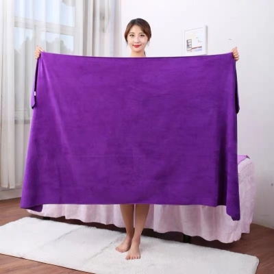 Factory Direct Sales Microfiber Beauty Salon Bath Towels Large Bath Towel for Bed Making