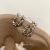 Chain Metal Stud Earrings Sterling Silver Needle Women's Fashionable Korean Style Personality All-Match Cold Ear Rings
