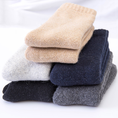 Northeast Winter Super Thick Thick Wool Socks Men and Women plus Velvet Warm Cotton Socks Russian Harbin Tourism Equipment