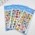 Bronzing Children's Cartoon Stickers Concave-Convex Bubble Sticker Kindergarten Reward Girl Stickers Princess Dress-up Show Stickers