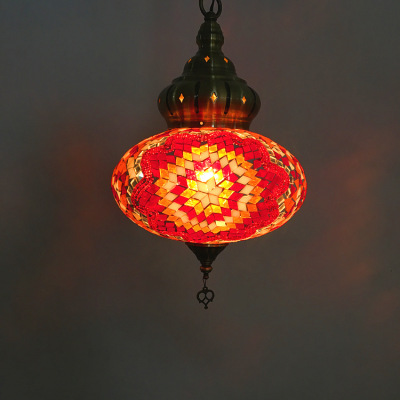 Red Tome Lamp Cafe Featured Restaurant Hotel Balcony Ethnic Retro Romantic Turkish Bar Chandelier