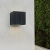 Square 6W LED Wall Light Indoor Black Shell IP65 Wall Mounte