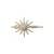 Korean Style Simple Eight Awn Star Alloy Rhinestone Edge Clip Trending Girl Side Clip All-Matching Graceful Hairpin Headdress Top Clip