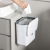 Z107 Hanging Kitchen Flap Trash Can Household Kitchen Bathroom Bedroom Gap Wall Hanging Trash Can with Lid