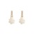 Ins Minority Simple New Pearl Fashionable Temperamental All-Match Socialite Hollow Flower Delicate Earrings Accessories