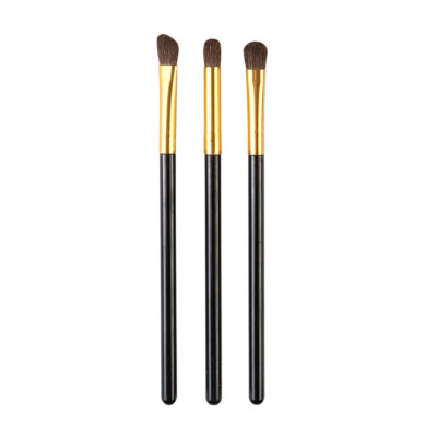 New 3 Makeup Brushes Horsehair Eyeshadow Brush Brush Suit Beginner Single Head Brush Beauty Makeup Makeup Tool Gift