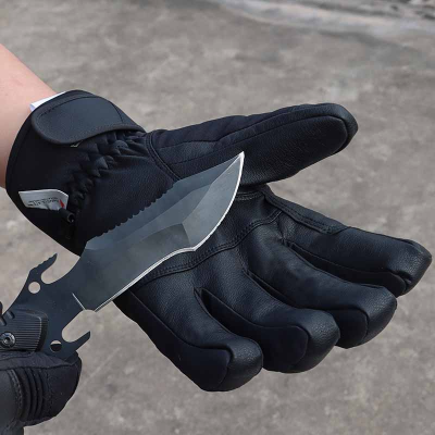 Outdoor Tactics Gloves Windproof Waterproof Non-Slip Touch Screen Fleece Warm Mountain Climbing Biking Rock Climbing Wear-Resistant Gloves for Men