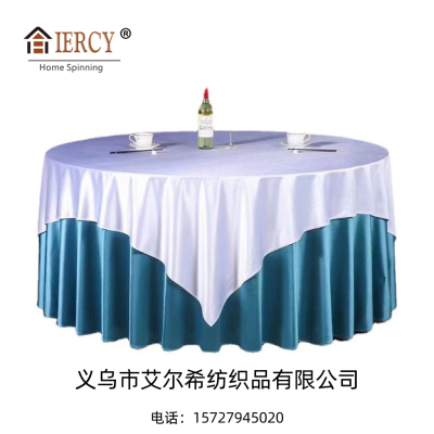 Supply round Glossy Satin Home Tablecloth Hotel Restaurant Tablecloth round Tablecloth Thickened European Tablecloth Manufacturer