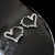 Ear Clip Korean Style Trendy All-Match Peach Heart Earrings Special-Interest Design Cold Style Heart-Shaped Ear Rings