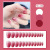 Nana PD-256 Gouache Gradient Fake Nail Tip Wear Nail Stickers Finished Product Nail Tip Stickers 24 Pieces Nail Stickers